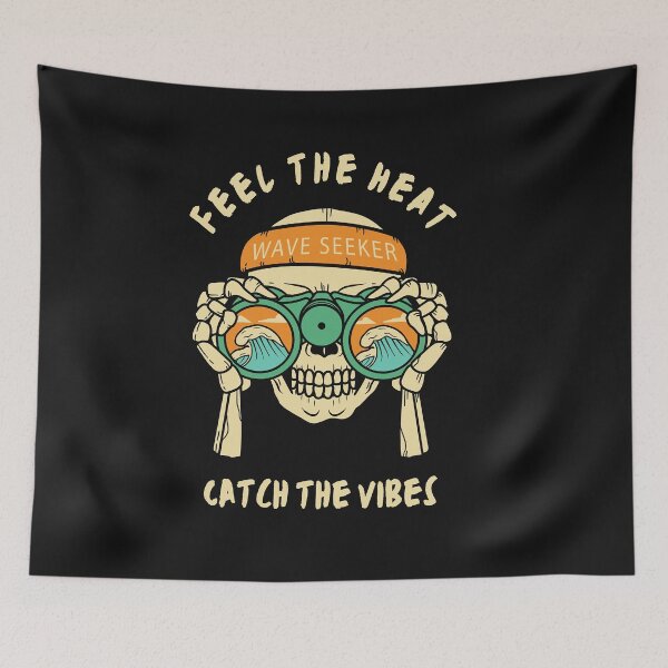 Item preview, Wave Seeker Skull Summer Beach Vibes designed and sold by bannedsociety.