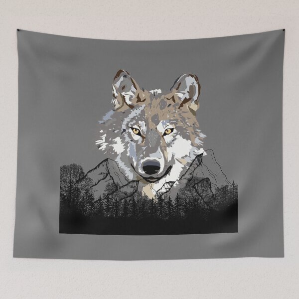 Item preview, the forest wolf designed and sold by browncis1shop.