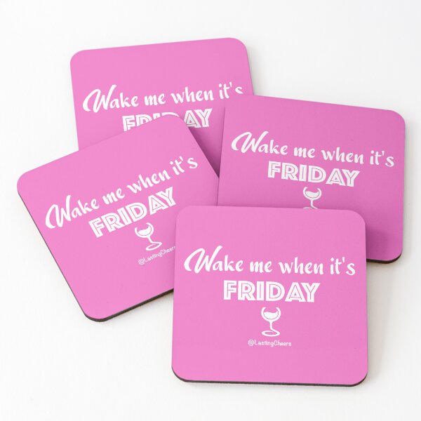 Item preview, Wake me when it's Friday wine designed and sold by Lasting Cheers .