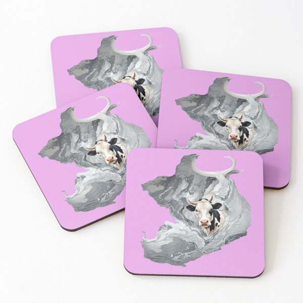 Item preview, Marble with dairy cow face and bull horns designed and sold by Ciervo Primavera.