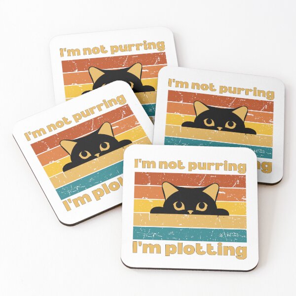 Item preview, 'm Not Purring; I'm Plotting" cat t-shirt/Catitude, FelineHumor, CatPersonality, CatLoversUnite, CatQuotes/.  designed and sold by NinaCreator.