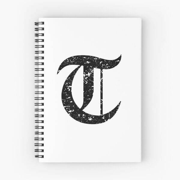 Item preview, Capital Letter T - Eroded / Distressed Gothic Blackletter Script / Old English Font (Black) designed and sold by STUDIO-72.