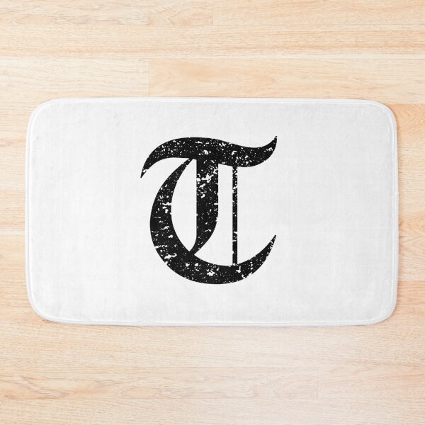 Item preview, Capital Letter T - Eroded / Distressed Gothic Blackletter Script / Old English Font (Black) designed and sold by STUDIO-72.