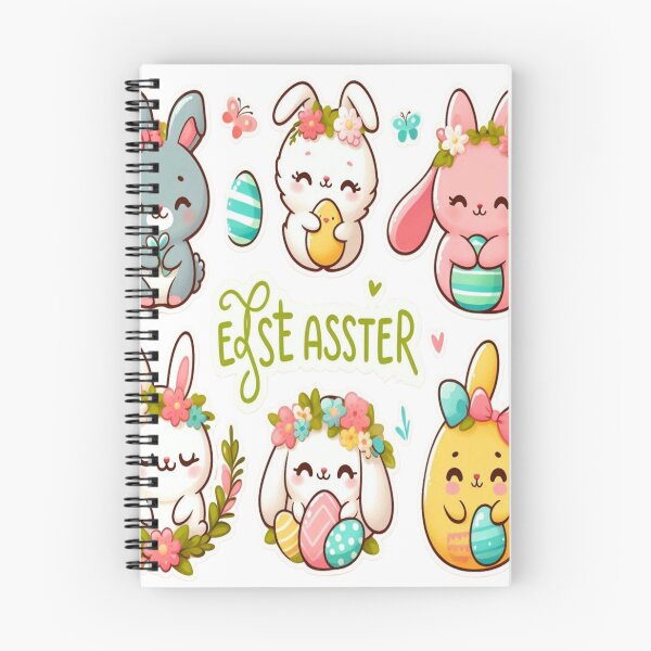 Item preview, "Easter Joy: Adorable Springtime Bunny and Egg Stickers" 16 designed and sold by Sweet Dreams & Fantasia.
