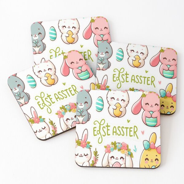 Item preview, "Easter Joy: Adorable Springtime Bunny and Egg Stickers" 16 designed and sold by Sweet Dreams & Fantasia.