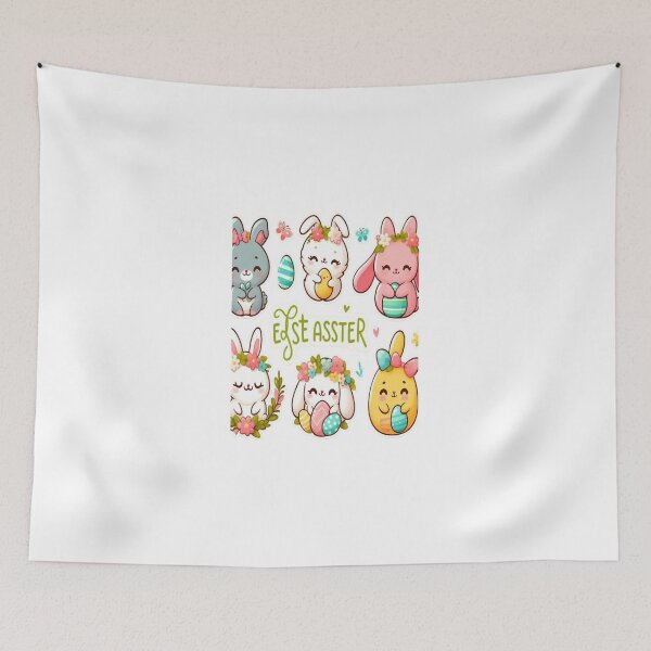 Item preview, "Easter Joy: Adorable Springtime Bunny and Egg Stickers" 16 designed and sold by Sweet Dreams & Fantasia.