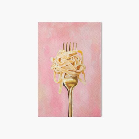 Item preview, Pink Spaghetti Pasta on Fork designed and sold by Nova~Prints.