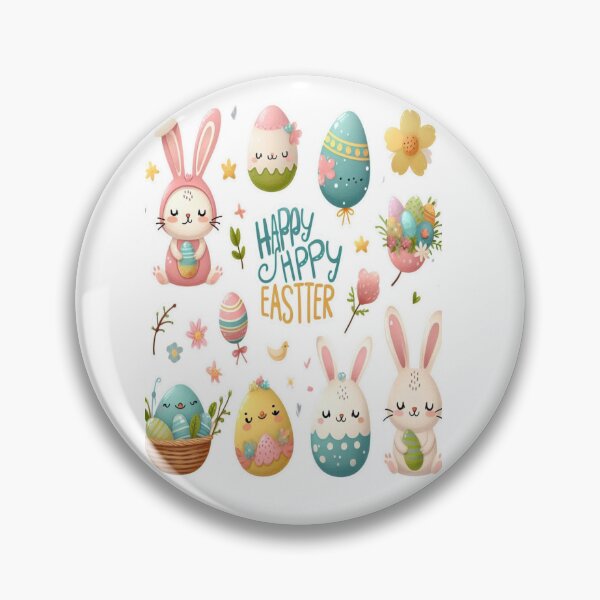Item preview, "Easter Joy: Adorable Springtime Bunny and Egg Stickers" 17 designed and sold by Sweet Dreams & Fantasia.