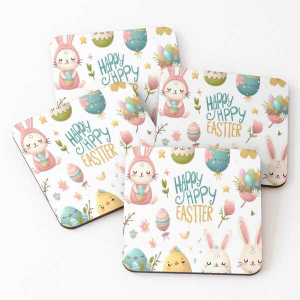 Item preview, "Easter Joy: Adorable Springtime Bunny and Egg Stickers" 17 designed and sold by Sweet Dreams & Fantasia.