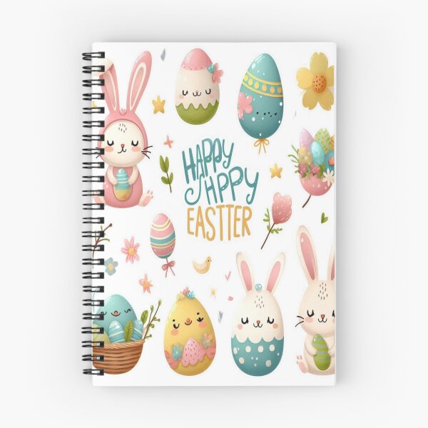 Item preview, "Easter Joy: Adorable Springtime Bunny and Egg Stickers" 17 designed and sold by Sweet Dreams & Fantasia.