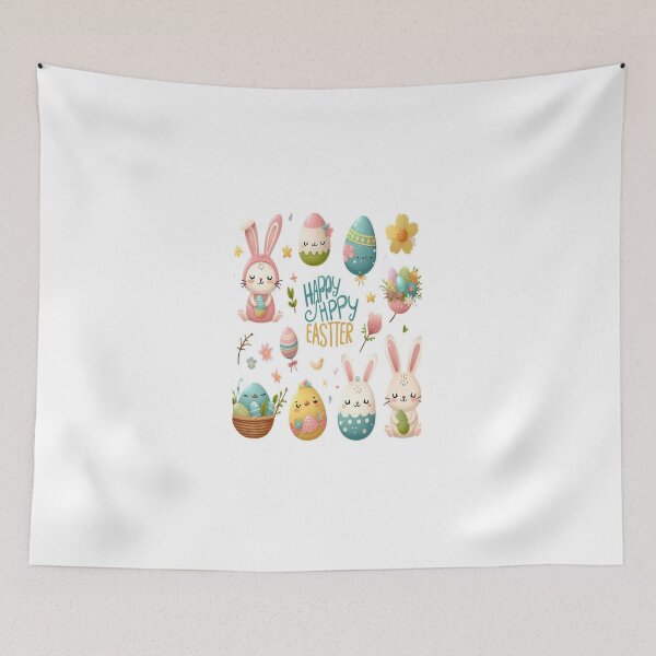 Item preview, "Easter Joy: Adorable Springtime Bunny and Egg Stickers" 17 designed and sold by Sweet Dreams & Fantasia.