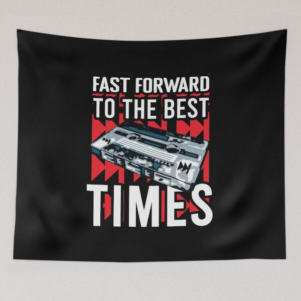 Item preview, Fast Forward to the Best Times – Retro Cassette Tape Nostalgia Design designed and sold by Dmetalx Art Apparel.