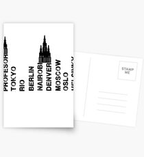 la casa de papel Postcards