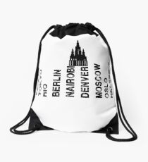 la casa de papel Drawstring Bag