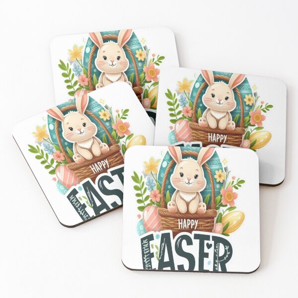 Item preview, "Easter Joy: Adorable Springtime Bunny and Egg Stickers" 19 designed and sold by Sweet Dreams & Fantasia.