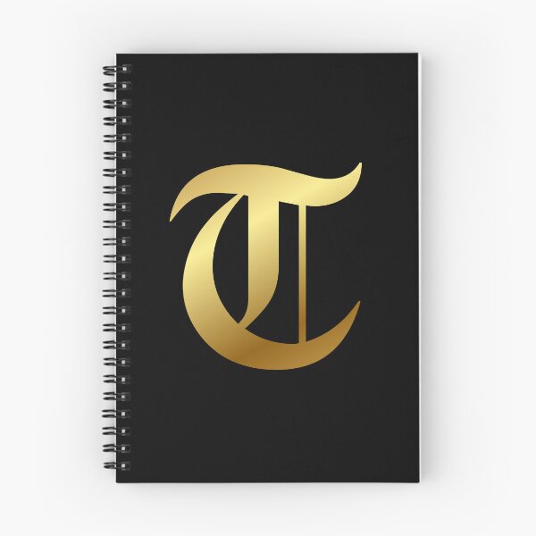 Item preview, Capital Letter T - Foil Gold Effect Gothic Blackletter Script / Old English Font designed and sold by STUDIO-72.