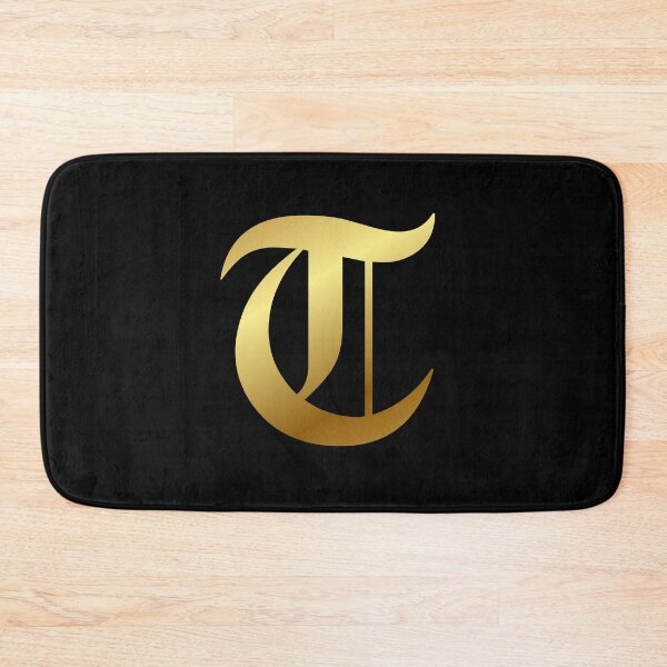 Item preview, Capital Letter T - Foil Gold Effect Gothic Blackletter Script / Old English Font designed and sold by STUDIO-72.
