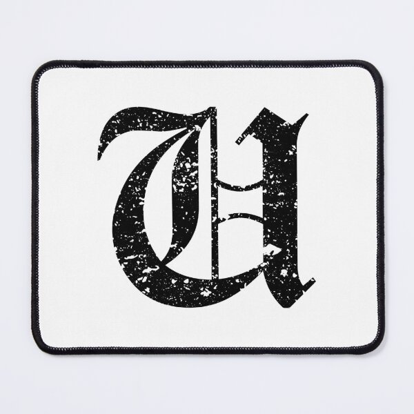 Item preview, Capital Letter U - Eroded / Distressed Gothic Blackletter Script / Old English Font (Black) designed and sold by STUDIO-72.