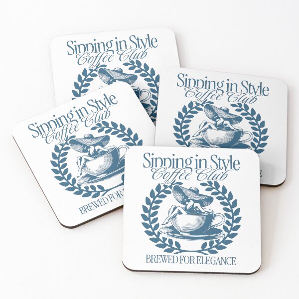 Item preview, VINTAGE SIPPING IN STYLE - SOCIAL CLUB - COFFEE CLUB - BREWED FOR ELEGANCE designed and sold by justyna-s28.