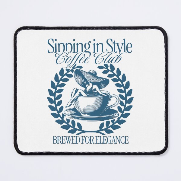 Item preview, VINTAGE SIPPING IN STYLE - SOCIAL CLUB - COFFEE CLUB - BREWED FOR ELEGANCE designed and sold by justyna-s28.