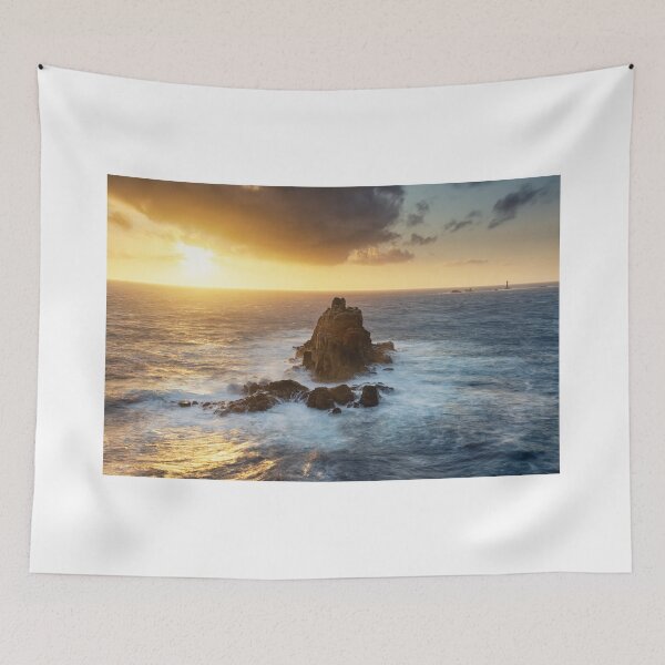 Item preview, Sunset Majesty at Land’s End – Cornwall’s Coastal Beauty designed and sold by Nick Tsiatinis Photography.