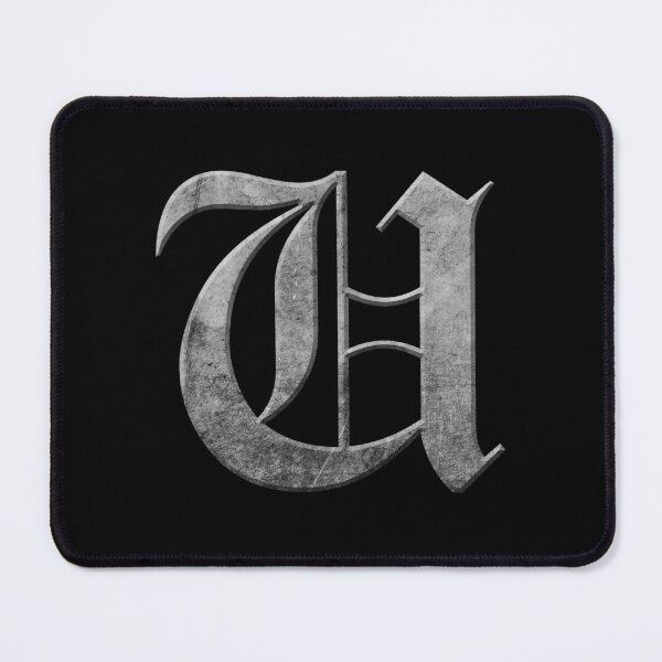 Item preview, Capital Letter U - Worn Stone Effect Gothic Blackletter Script / Old English Font designed and sold by STUDIO-72.