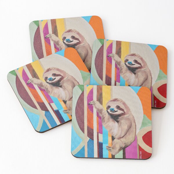 Item preview, Sloth in Geometrics Painting  designed and sold by Darcydoesart.
