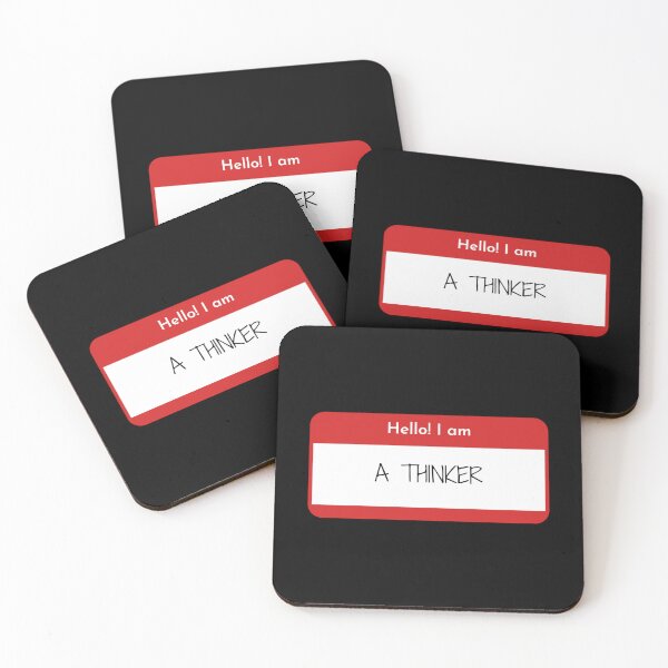 Item preview, Hello! I am A Thinker Name Tag designed and sold by Soujji-Designs.