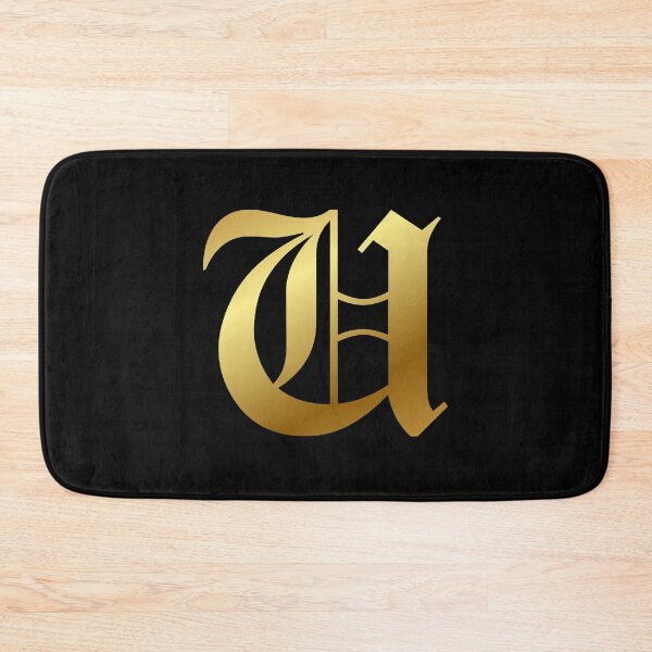 Item preview, Capital Letter U - Foil Gold Effect Gothic Blackletter Script / Old English Font designed and sold by STUDIO-72.