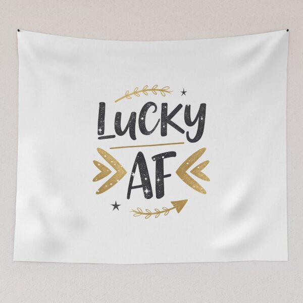 Item preview, lucky AF designed and sold by Ismartista.