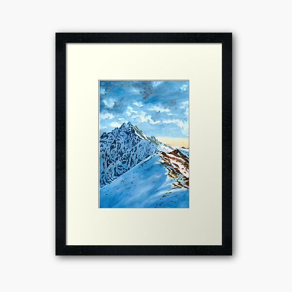 Item preview, Watercolour Tatra Mountains - kasprowy Summit designed and sold by kasiawajda.