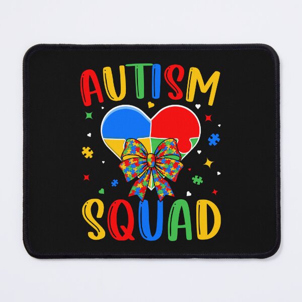 Item preview, Autism squad disability awareness and support smile face men and women design designed and sold by marfanna.