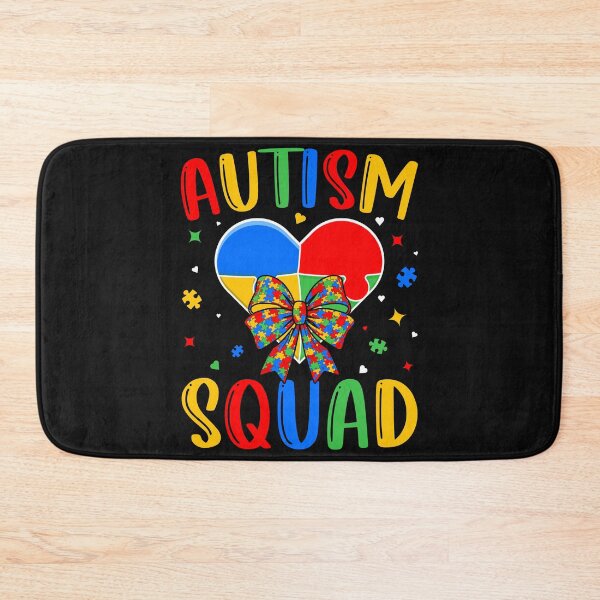 Item preview, Autism squad disability awareness and support smile face men and women design designed and sold by marfanna.