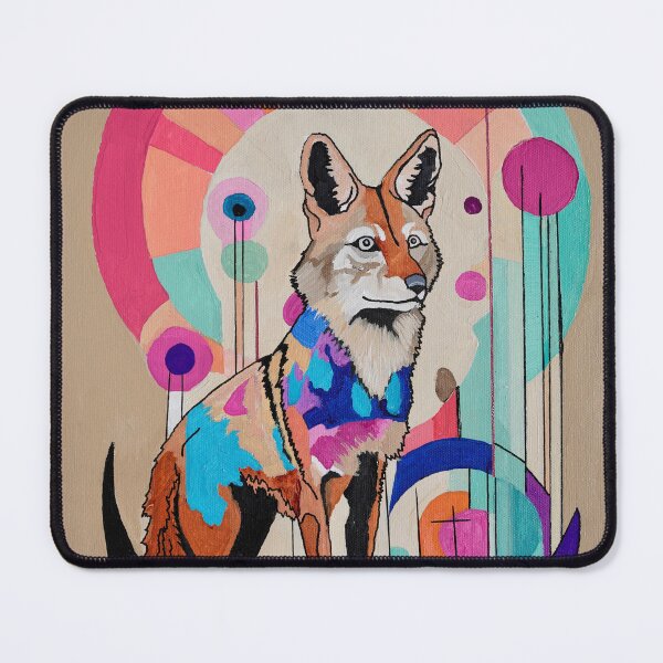 Item preview, Sacred Desert Coyote Painting  designed and sold by Darcydoesart.
