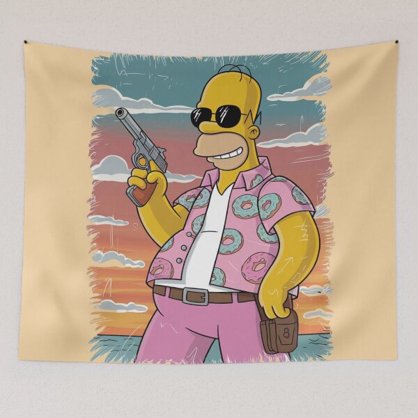 Artikelvorschau, Homer Simpson als cooler Gangster entworfen und verkauft von 123ks.