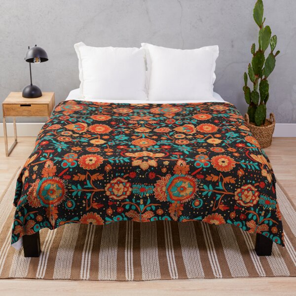 Item preview, Colorful floral pattern inspired by traditional craftsmanship designed and sold by Piotrek0001.