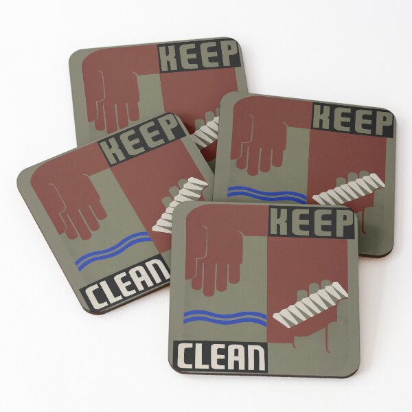 Artikelvorschau, Retro: Sauber bleiben, gute Hygiene praktizieren entworfen und verkauft von SandyMDesigns.