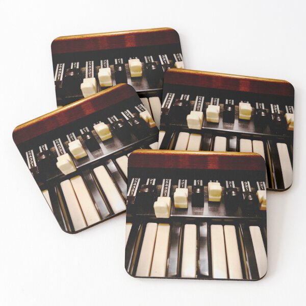 Hammond B3 Organ Coasters (Set of 4)