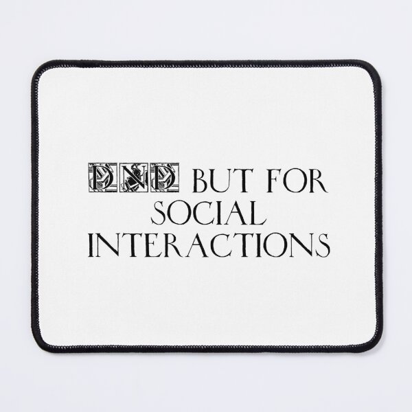 Item preview, DND but for social interactions designed and sold by Ninjacatoff.
