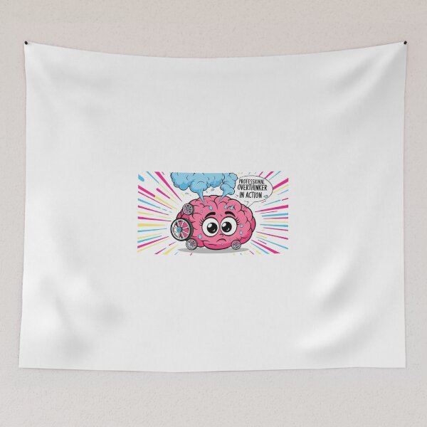 Item preview, Overthinker in Action – The Unstoppable Brain designed and sold by StormArte.