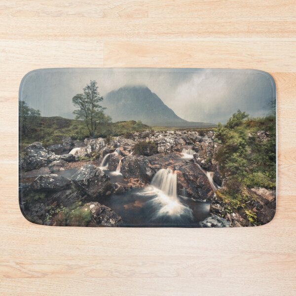 Item preview, Moody Falls at Buachaille Etive Mor – Scotland’s Rugged Icon designed and sold by Nick Tsiatinis Photography.