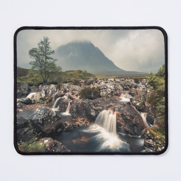 Item preview, Moody Falls at Buachaille Etive Mor – Scotland’s Rugged Icon designed and sold by Nick Tsiatinis Photography.