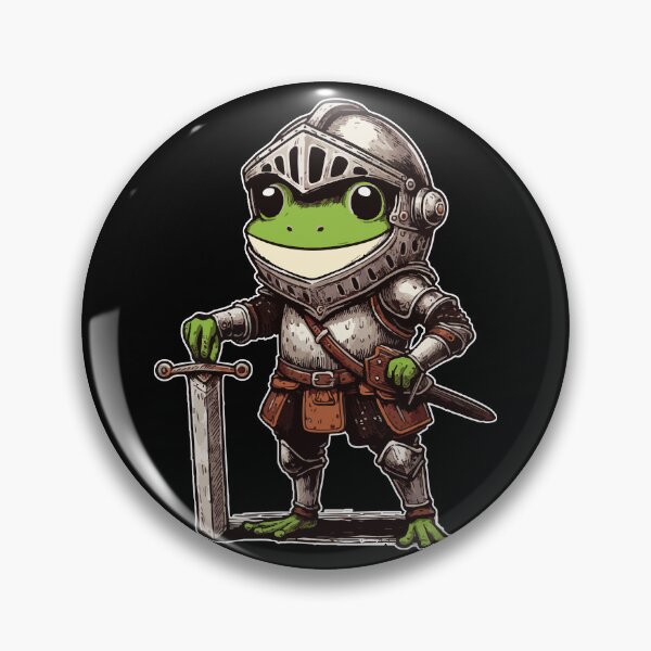 Item preview, Frog Knight Medieval Retro designed and sold by TomFrontierArt.