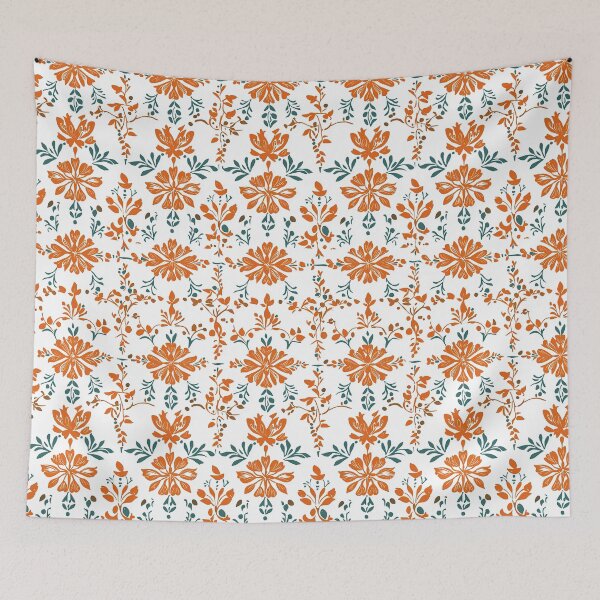 Item preview, Ornamental floral artwork with vintage aesthetics designed and sold by Piotrek0001.