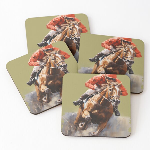 Item preview, Race Horse and Rider in Red designed and sold by No1Equestrian.