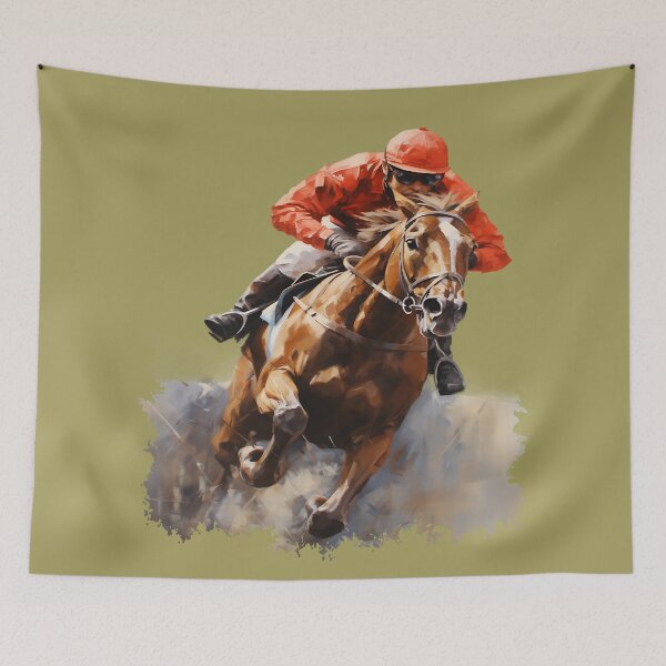 Item preview, Race Horse and Rider in Red designed and sold by No1Equestrian.