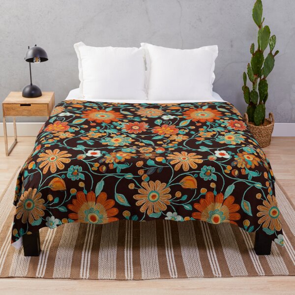 Item preview, Folk botanical pattern with harmonious elements designed and sold by Piotrek0001.