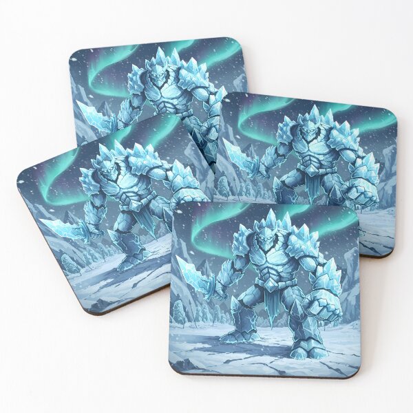 Item preview, Ice Golem Warrior – Frozen Guardian of the North designed and sold by RiklawDesigns.
