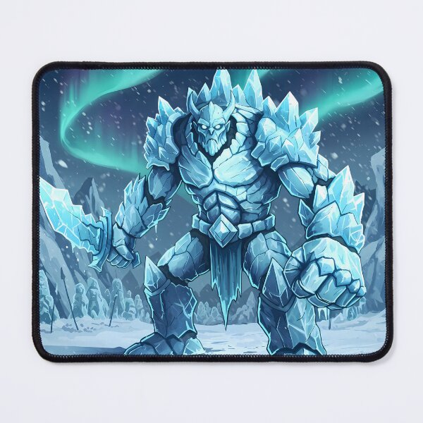 Item preview, Ice Golem Warrior – Frozen Guardian of the North designed and sold by RiklawDesigns.