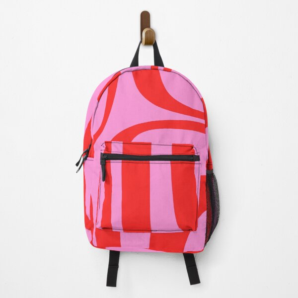 Item preview, Retro Groove Abstract Pattern in Preppy Pink and Red designed and sold by kierkegaard.